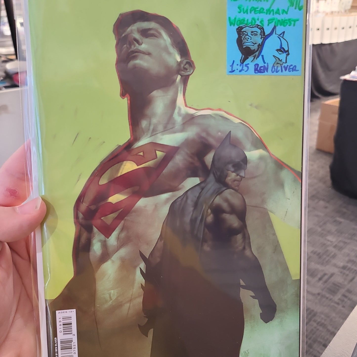 BATMAN/SUPERMAN: WORLD'S FINEST #16 1:25 BY BEN OLIVER