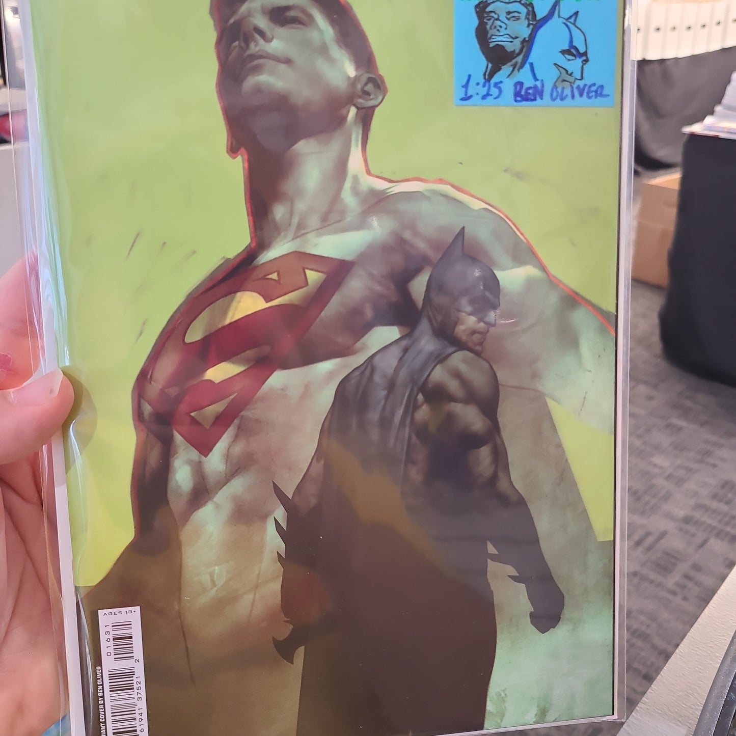 BATMAN/SUPERMAN: WORLD'S FINEST #16 1:25 BY BEN OLIVER