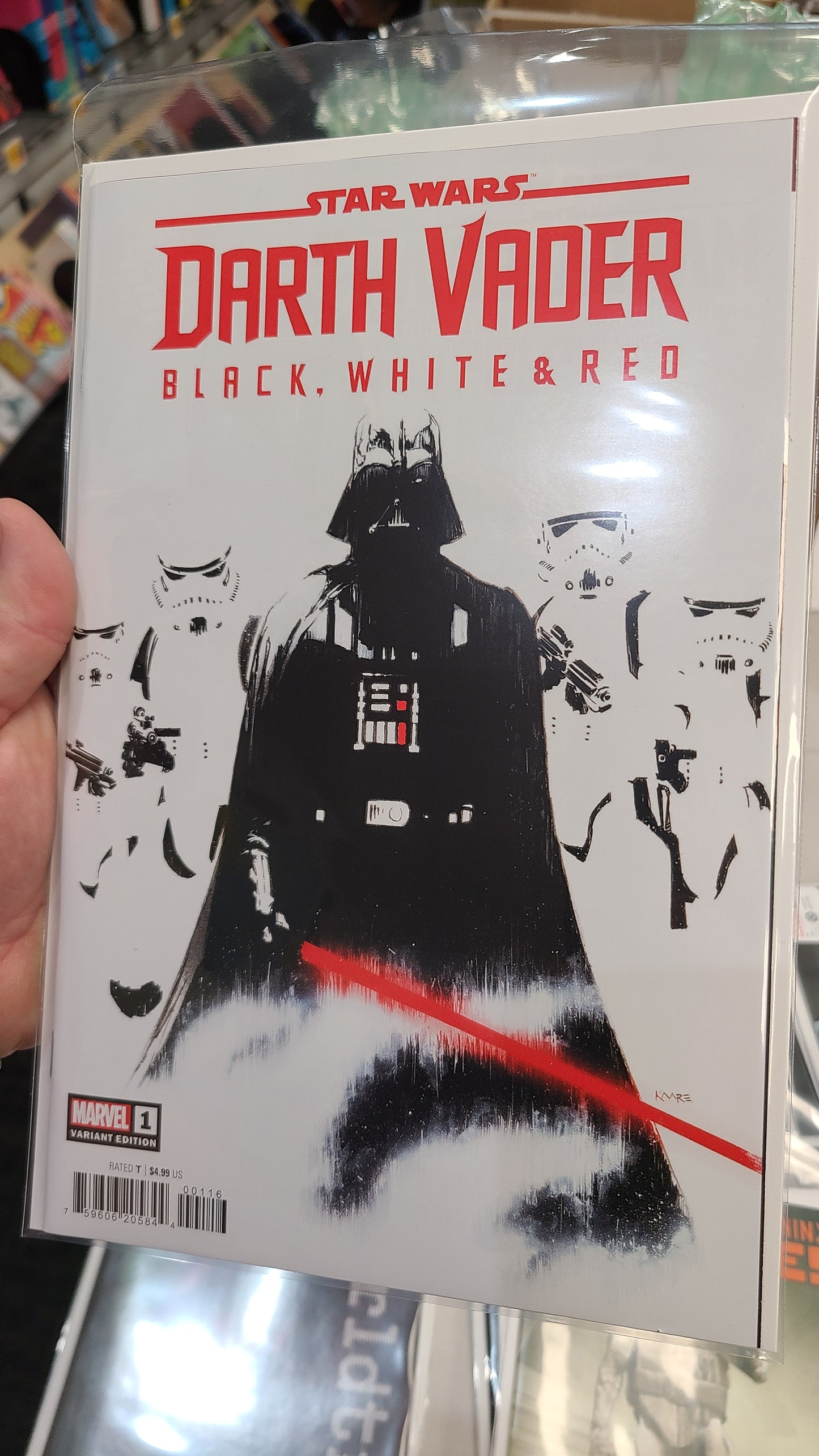 STAR WARS DARTH VADER: BLACK, WHITE, AND RED #1 1:25 by KAARE ANDREWS