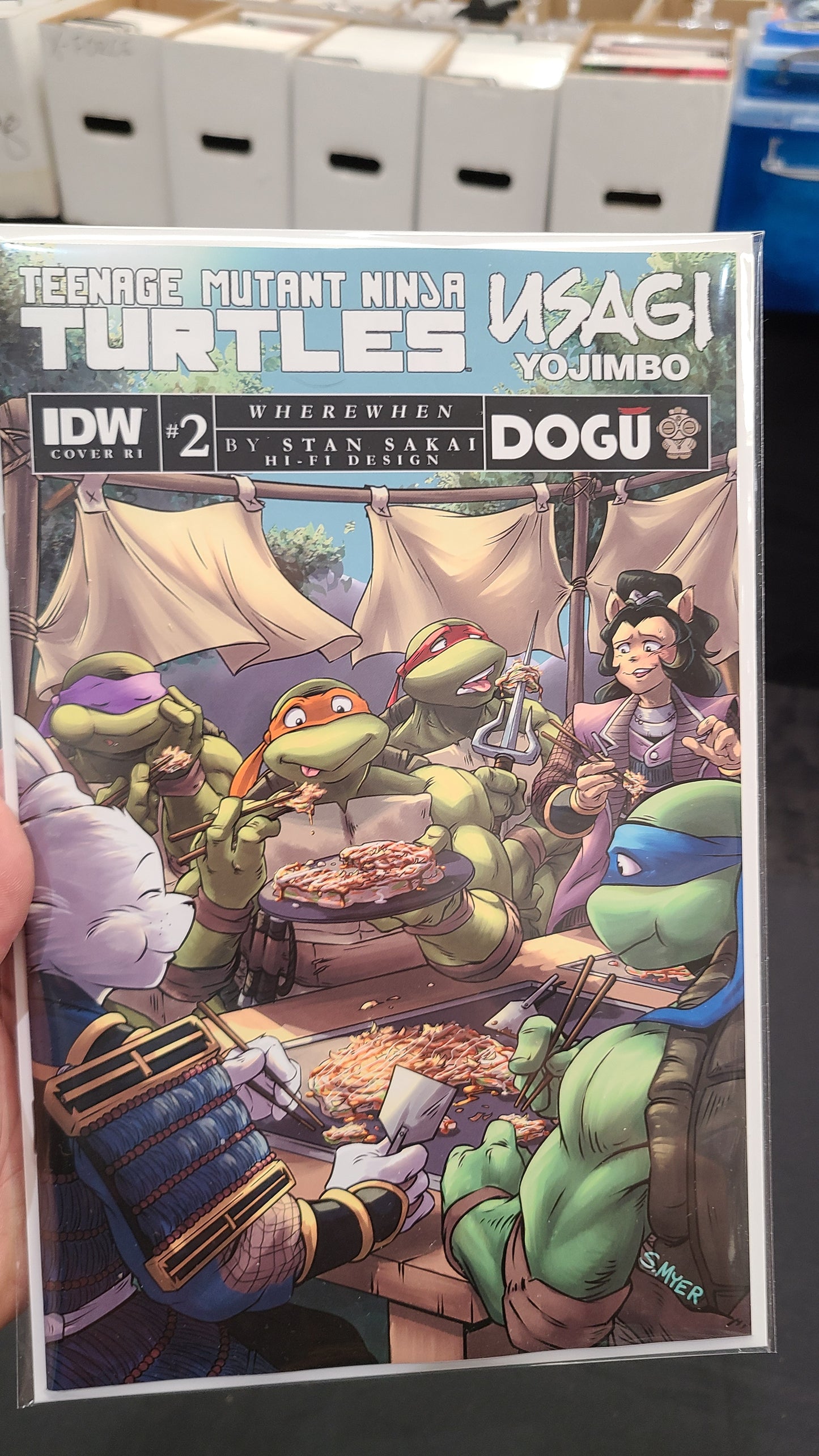 TMNT-USAGI YOJIMBO: WHEREWHEN #2 1:10 BY SARAH MYER