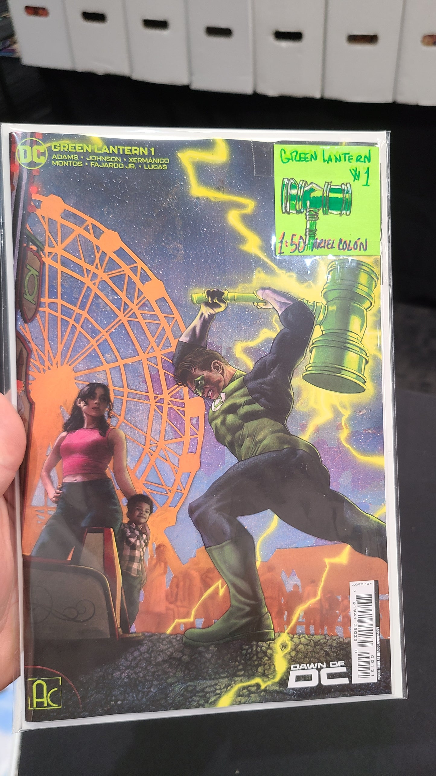 GREEN LANTERN #1 1:50 BY ARIEL COLÓN