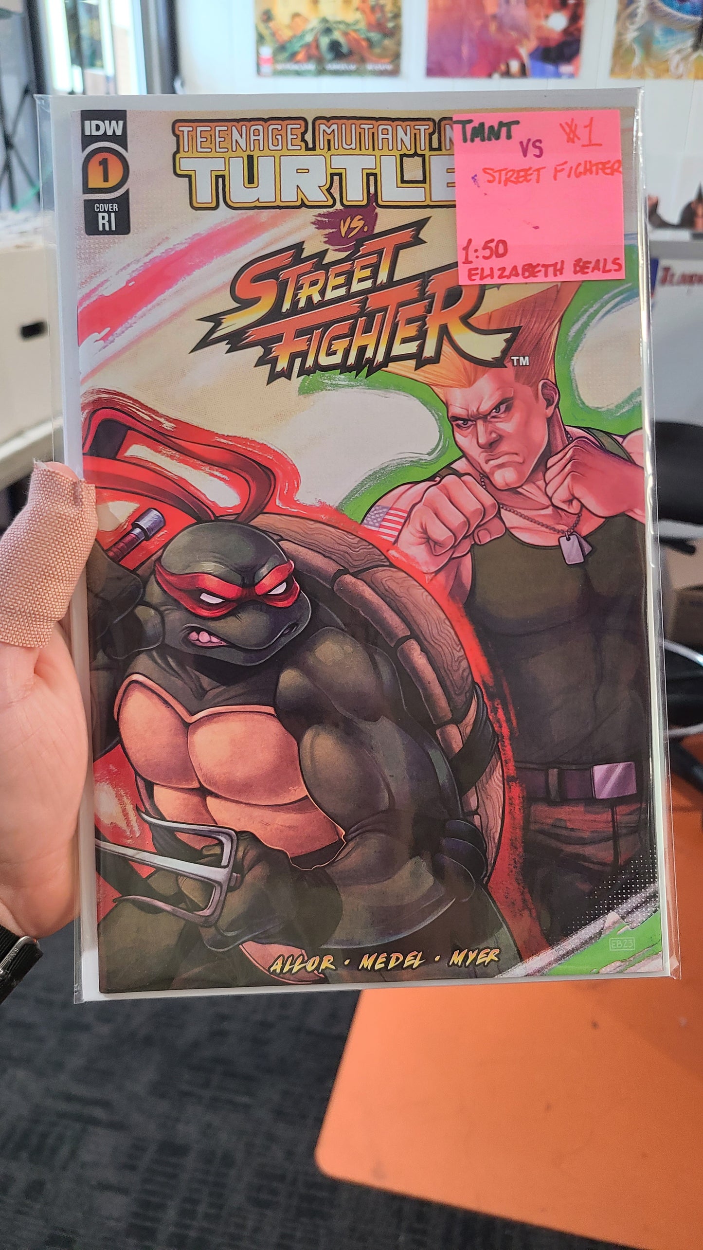 TMNT VS STREET FIGHTER #1 1:50 BY ELIZABETH BEALS