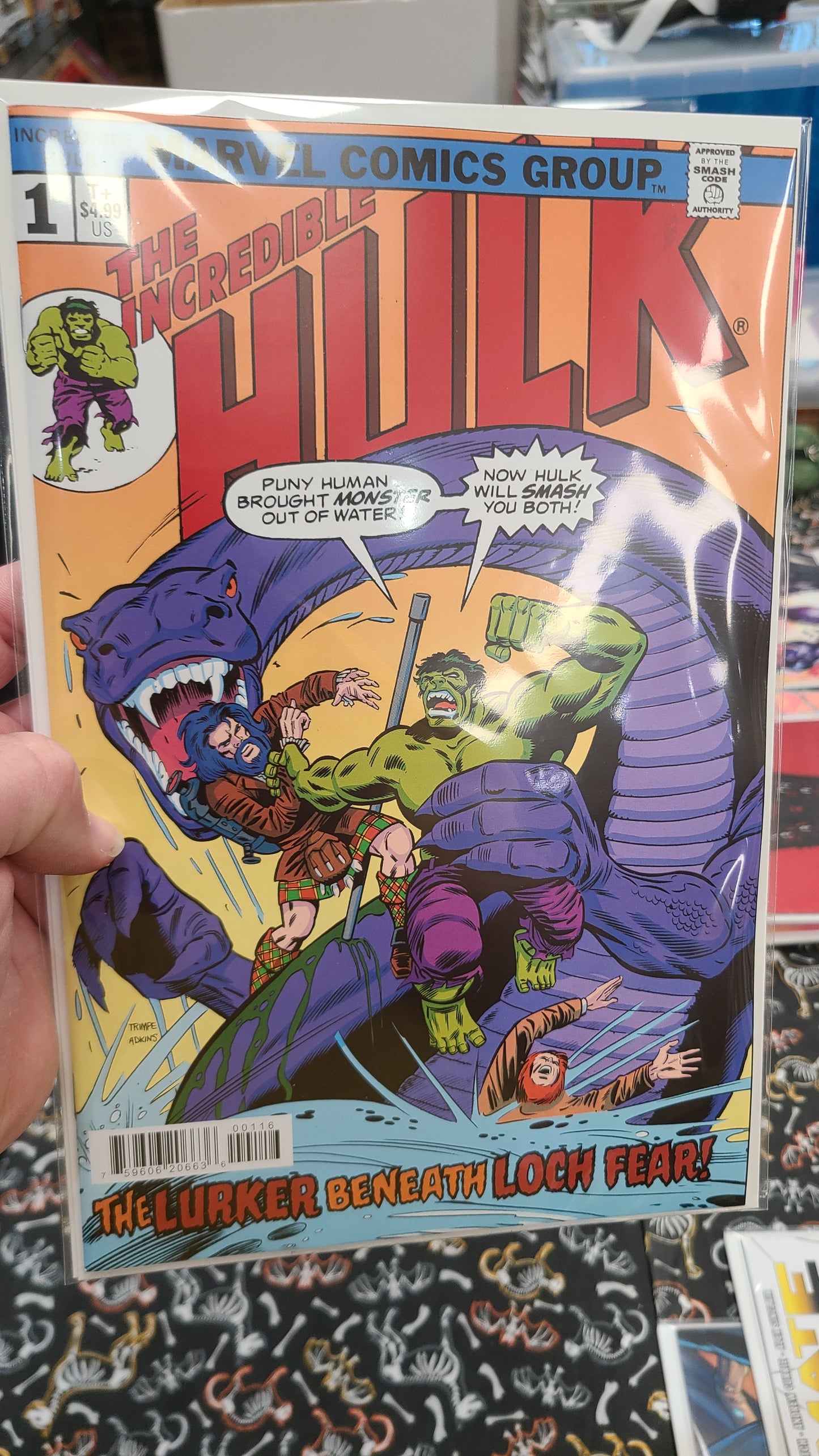 INCREDIBLE HULK #1 1:50 BY HERB TRIMPE
