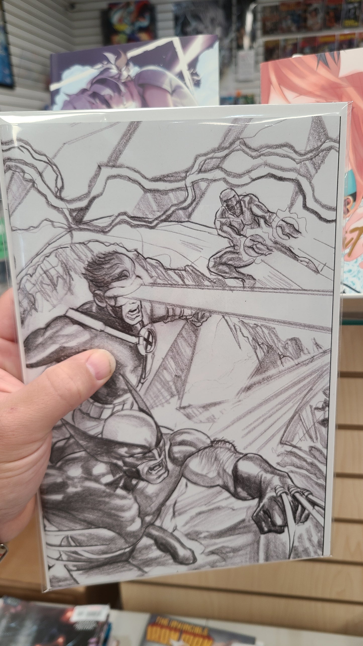UNCANNY AVENGERS #1 1:100 X-MEN CONNECTING SKETCH BY ALEX ROSS