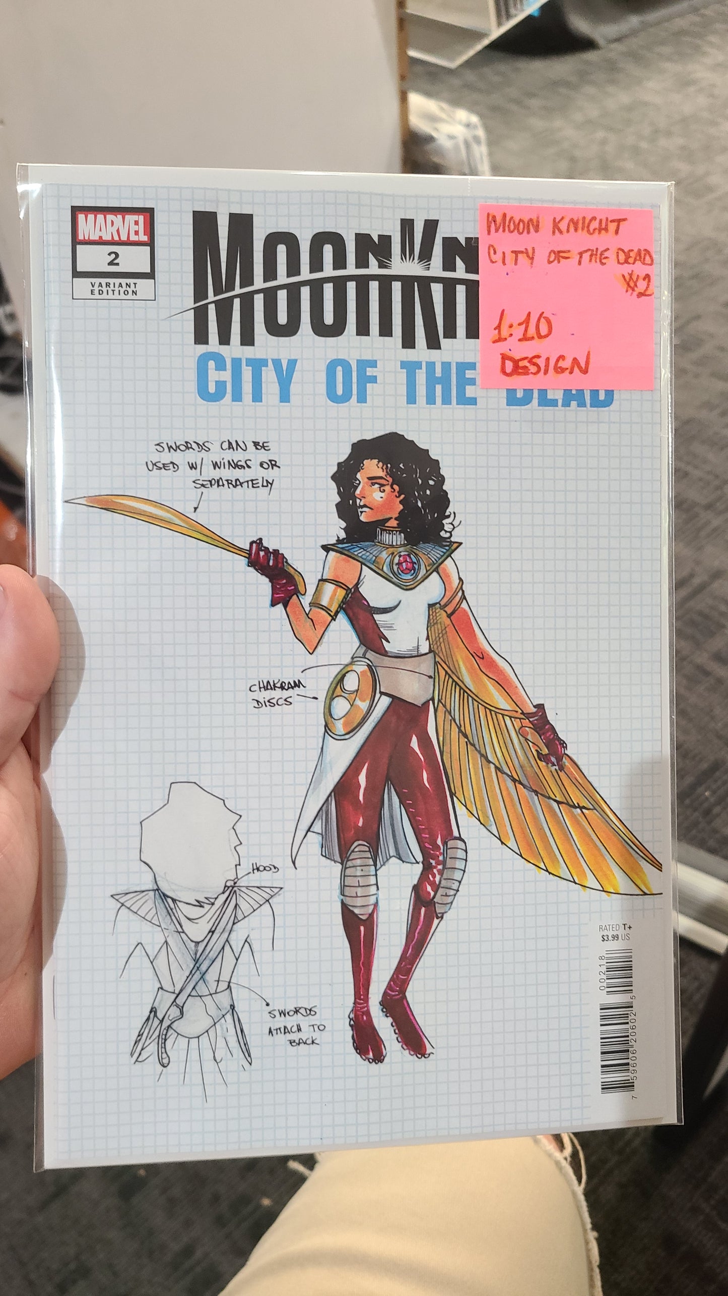 MOON KNIGHT: CITY OF THE DEAD #2 1:10 DESIGN BY MARCELO FERREIRA