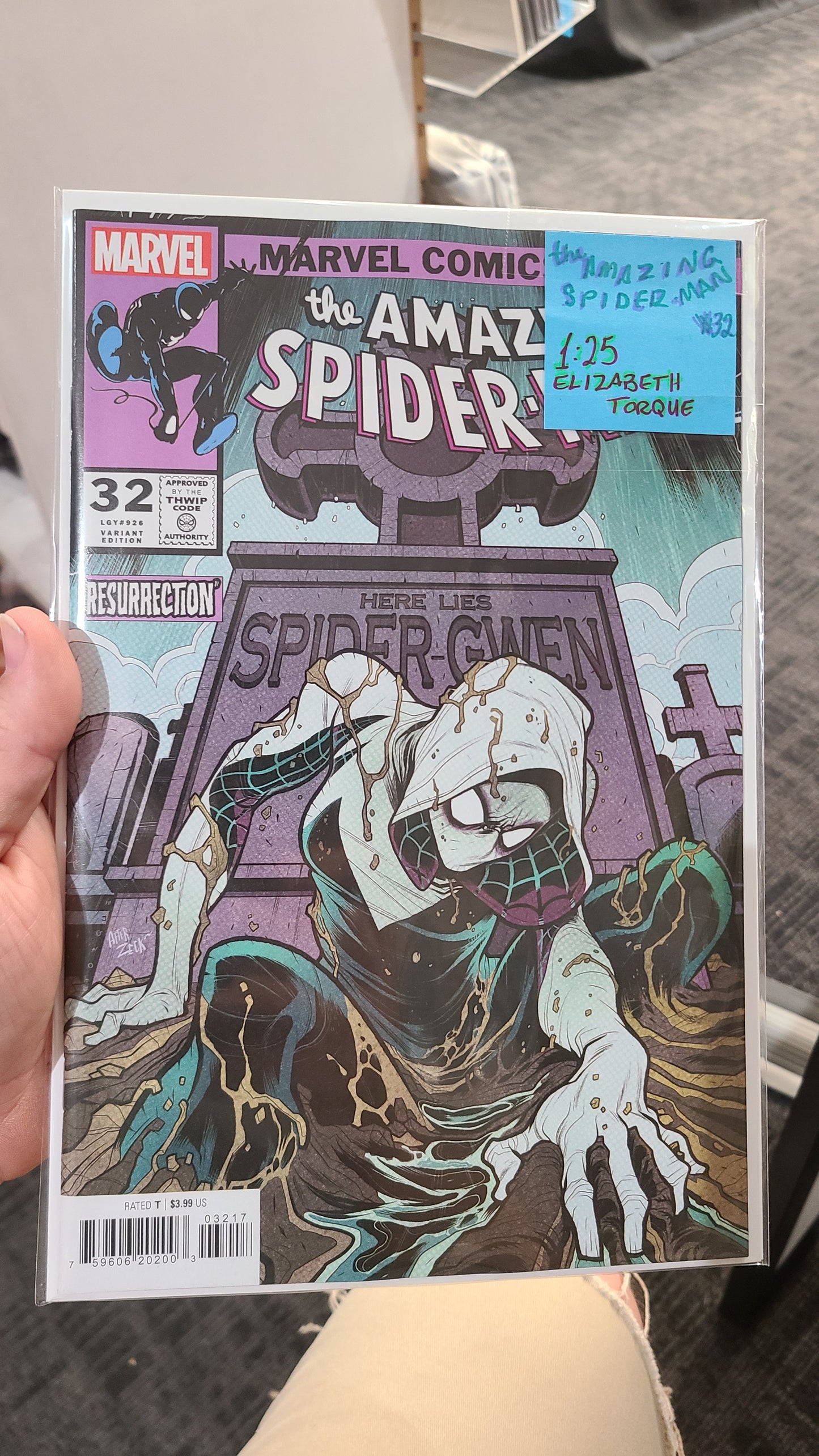 AMAZING SPIDER-MAN #32 1:50 HOMAGE BY ELIZABETH TORQUE