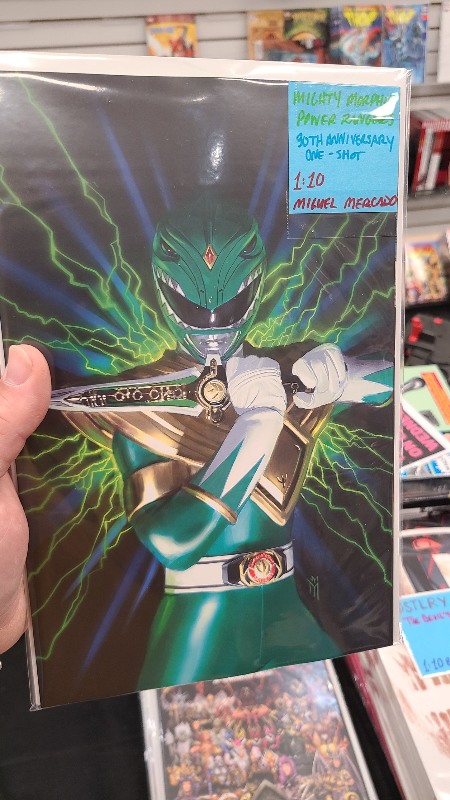 MIGHTY MORPHIN POWER RANGERS 30TH ANNIVERSARY ONE-SHOT 1:10 BY MIGUEL MERCADO