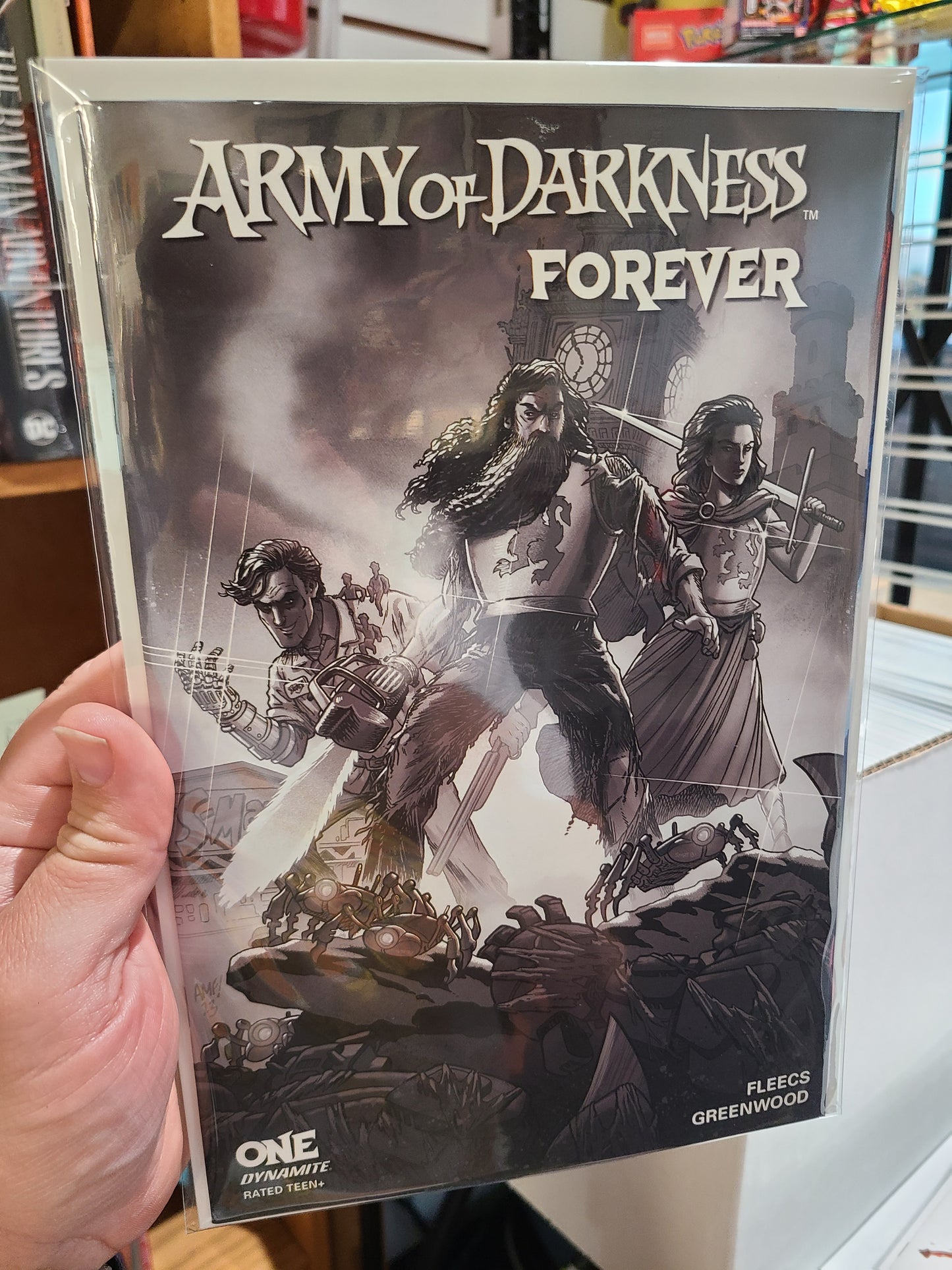ARMY OF DARKNESS FOREVER #1 1:5 B/W by TONY FLEECS