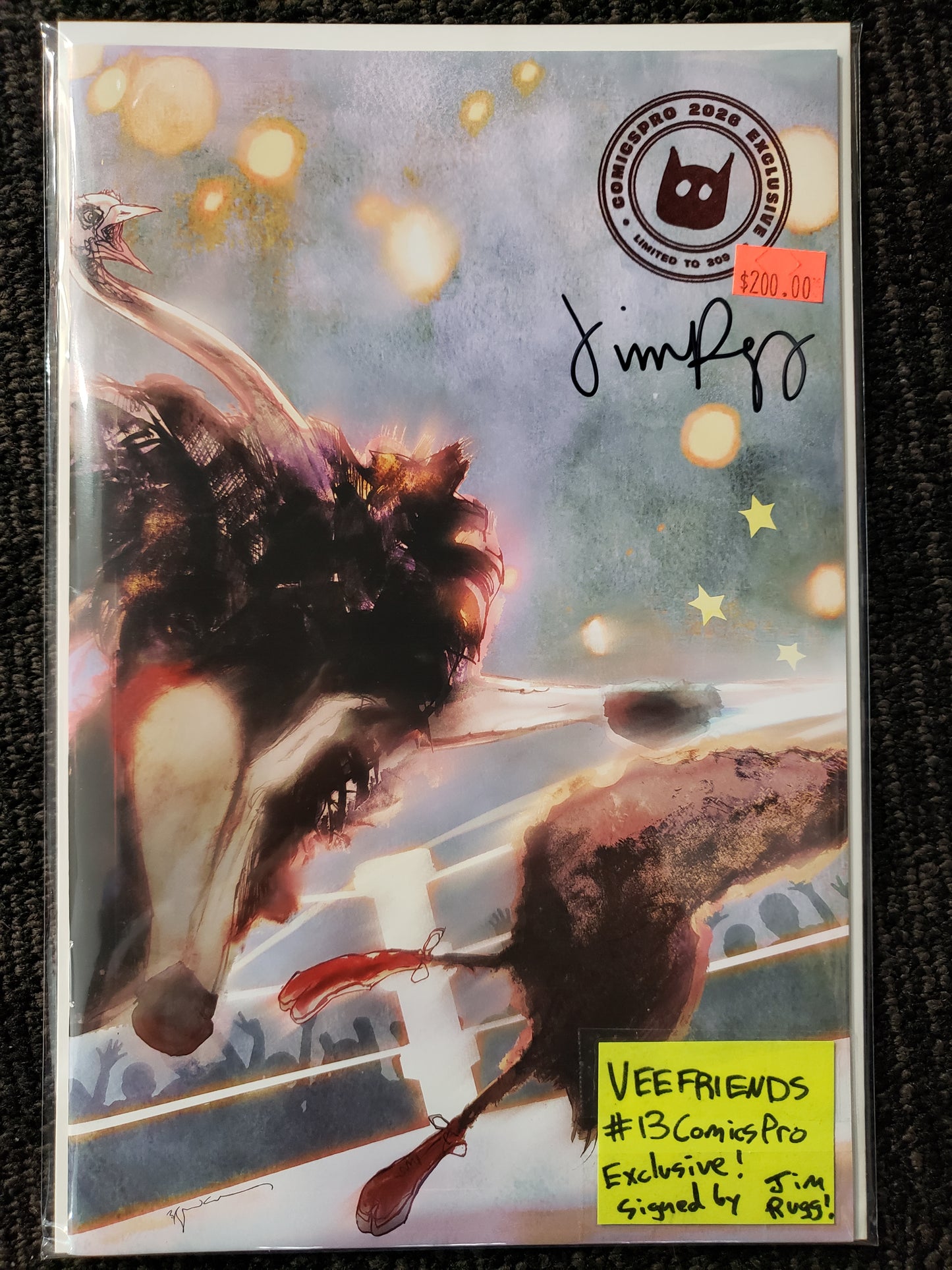 2026 COMICSPRO EXCLUSIVE -- VEEFRIENDS #13 by BILL SIENKIEWICZ, SIGNED by JIM RUGG