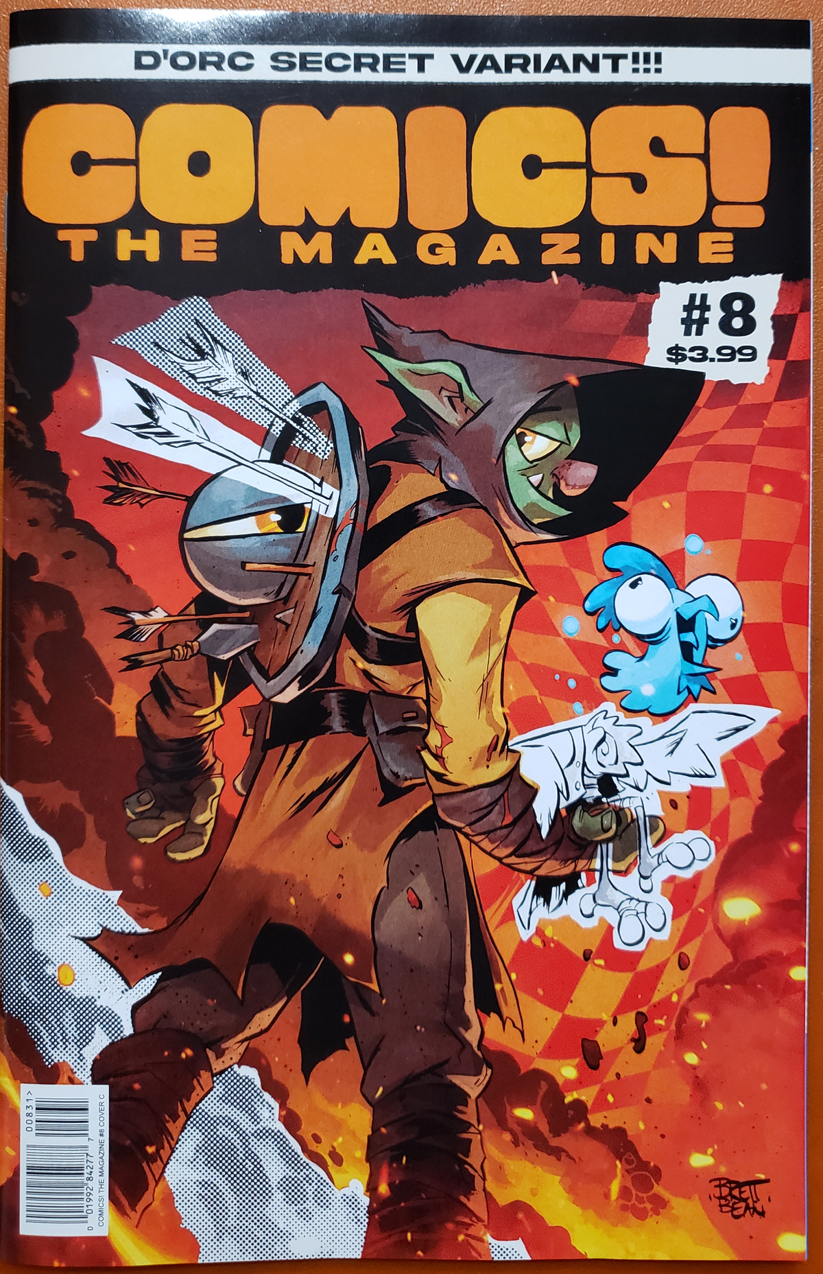 COMICS! THE MAGAZINE #8 1:25 SECRET VARIANT by BRETT BEAN