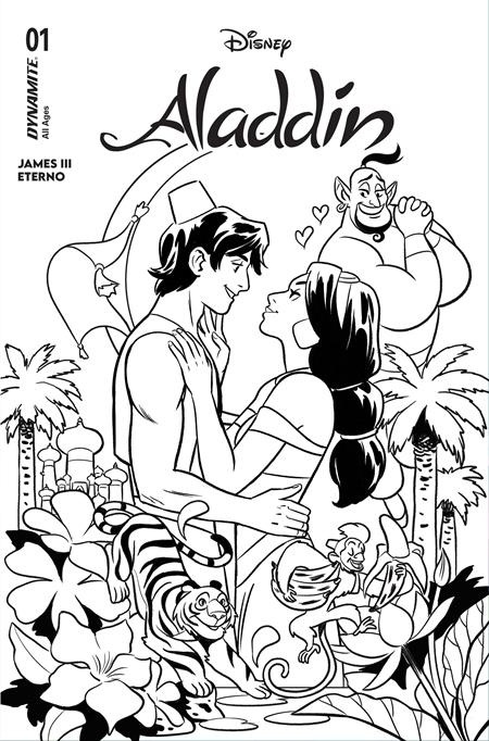 ALADDIN #1 1:10 LINE ART (TRADE DRESS) by NATACHA BUSTOS