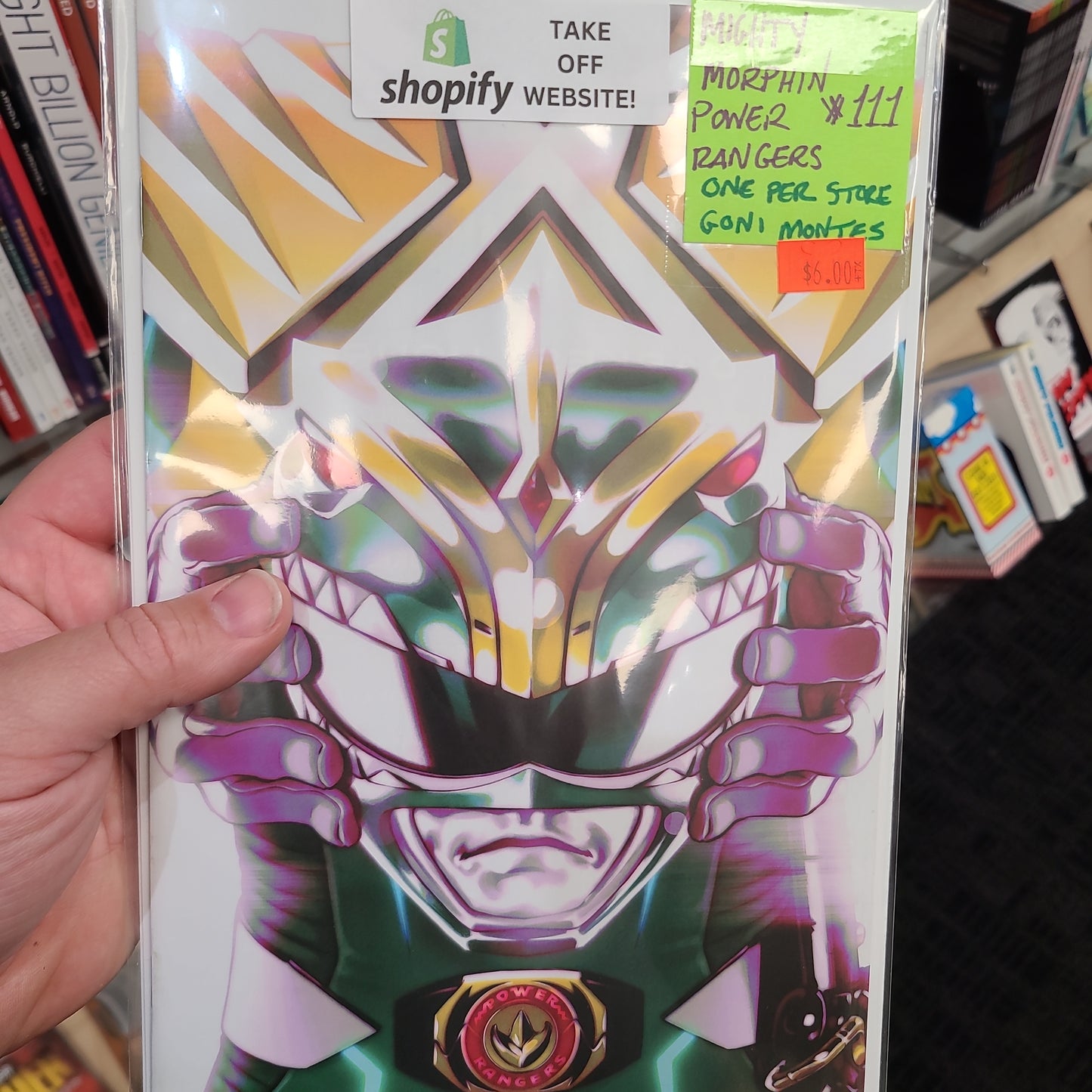 MIGHTY MORPHIN POWER RANGERS #111 ONE PER STORE UNLOCKABLE BY GONI MONTES