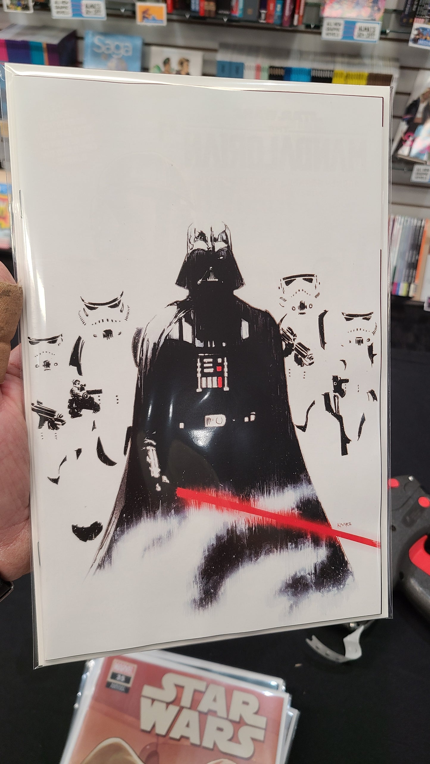 STAR WARS DARTH VADER: BLACK, WHITE, AND RED #1 2ND PRINTING 1:25 by KAARE ANDREWS