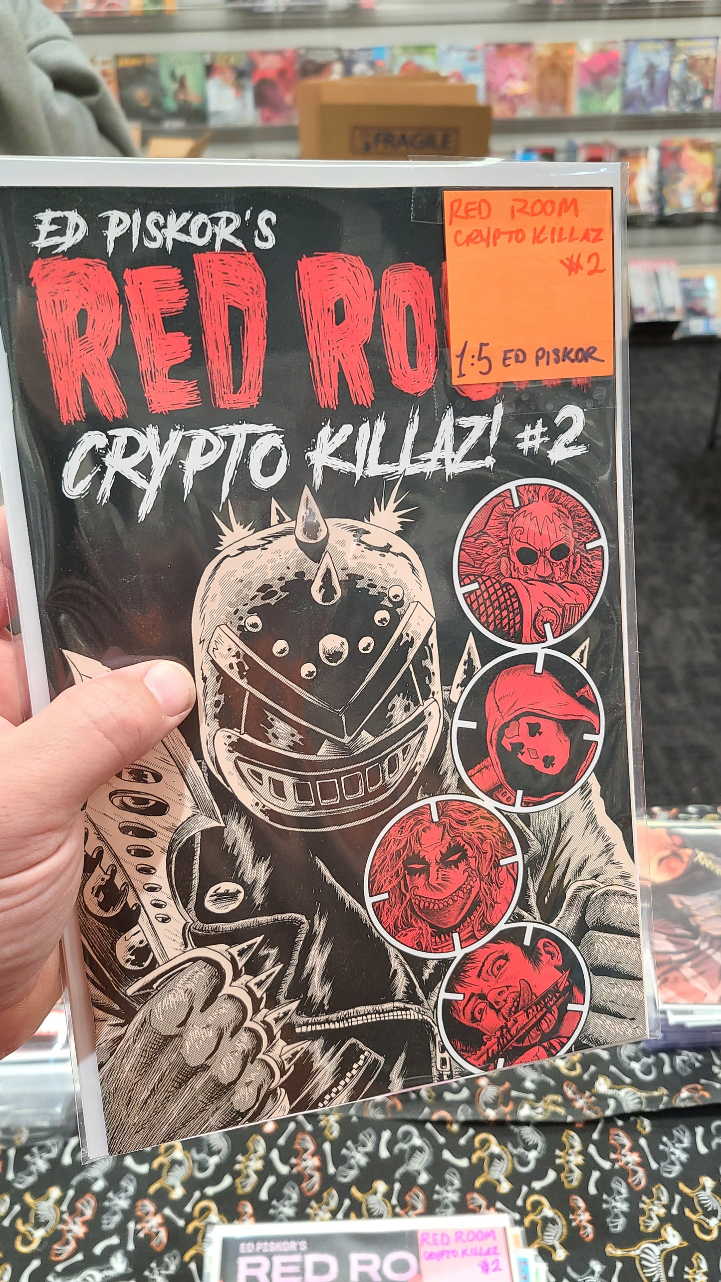 RED ROOM: CRYPTO KILLAZ #2 1:5 BY ED PISKOR