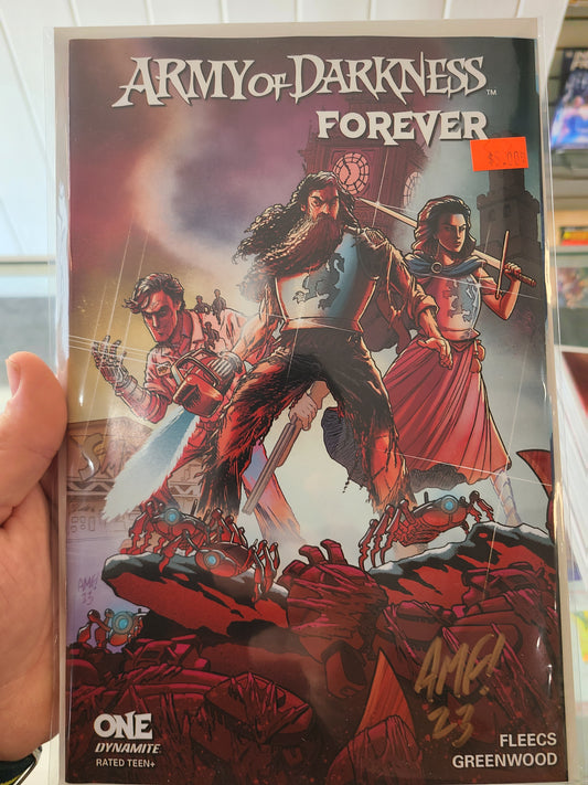 Army of Darkness Forever #1 Cvr C Signed by Tony Fleecs!