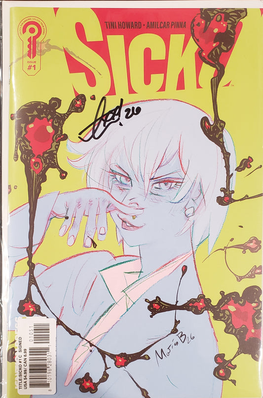 SICKO #1 1:20 by MATÍAS BERGARA; SIGNED BY TINI HOWARD