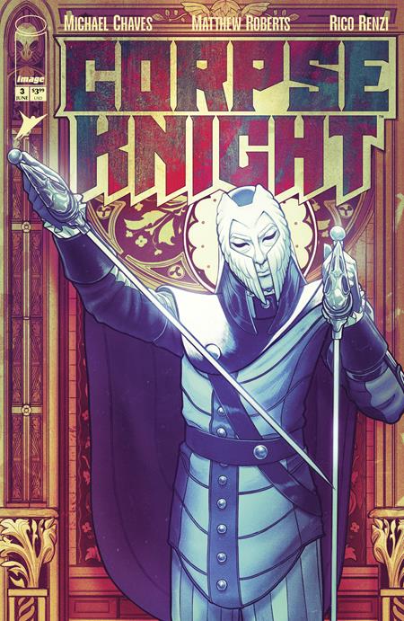CORPSE KNIGHT #3 1:25 STAINED GLASS by NIMIT MALAVIA