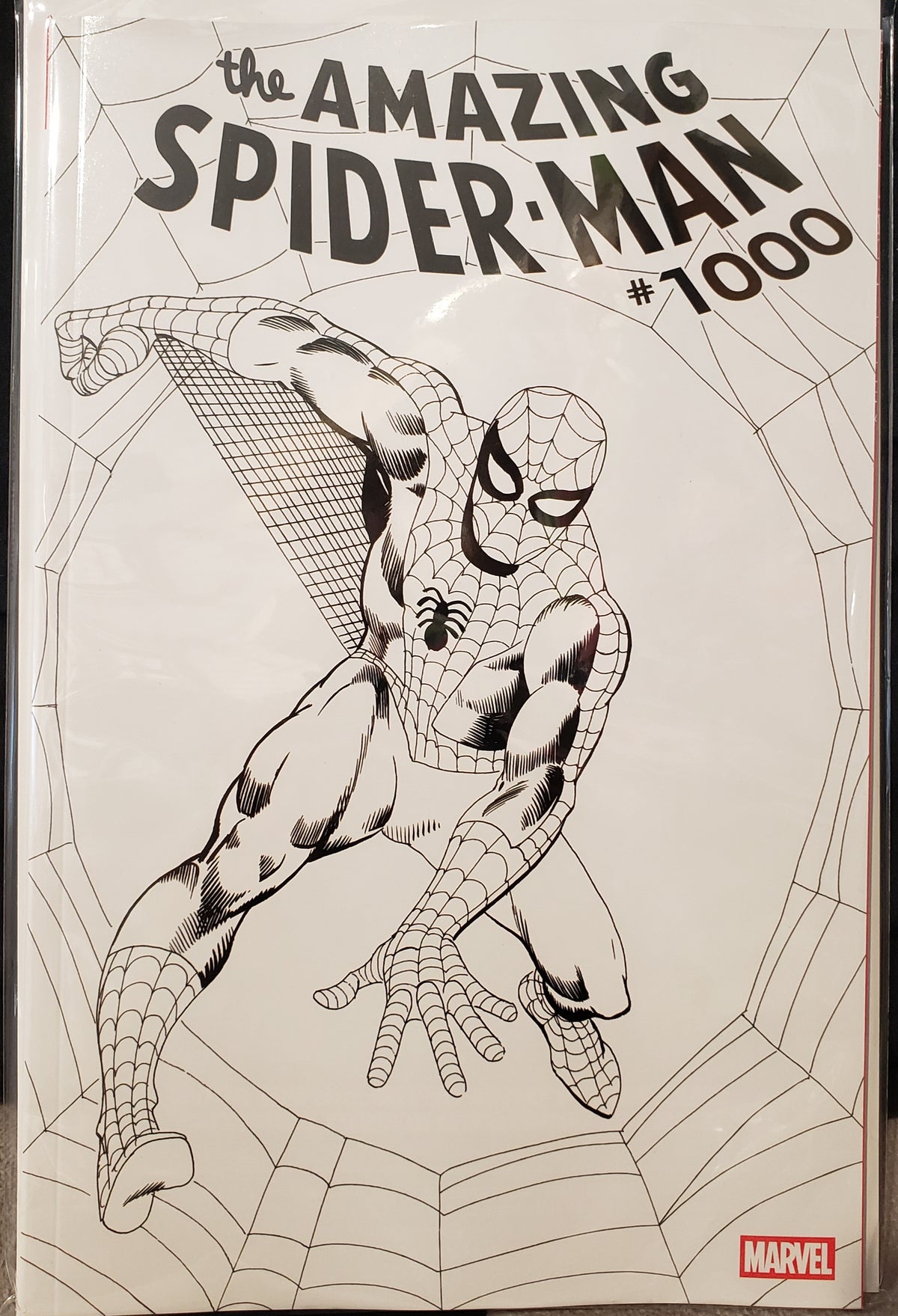 AMAZING SPIDER-MAN #1000 1:50 B/W by STEVE DITKO