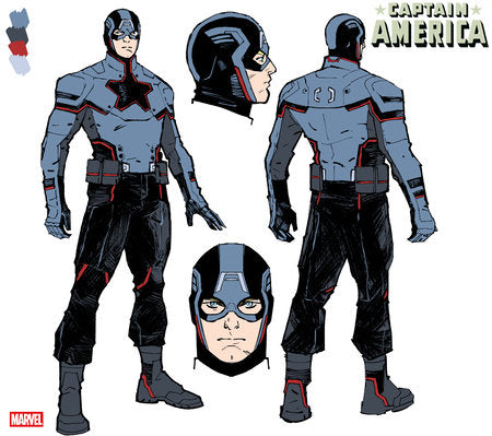 CAPTAIN AMERICA #2 (2025) 1:10 DESIGN by VALERIO SCHITI